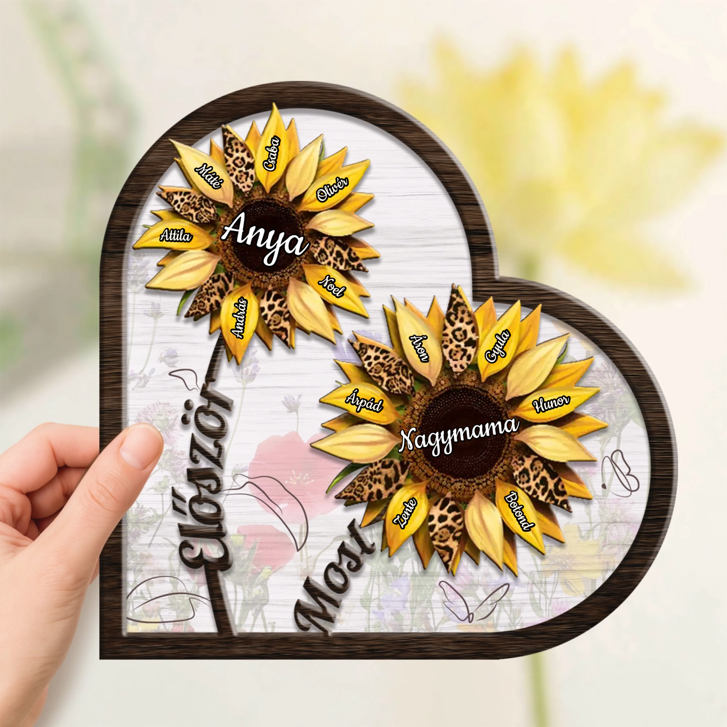 Örökké Anyu Szívében – Személyre Szabott Fa Ajándék Anyák Napjára