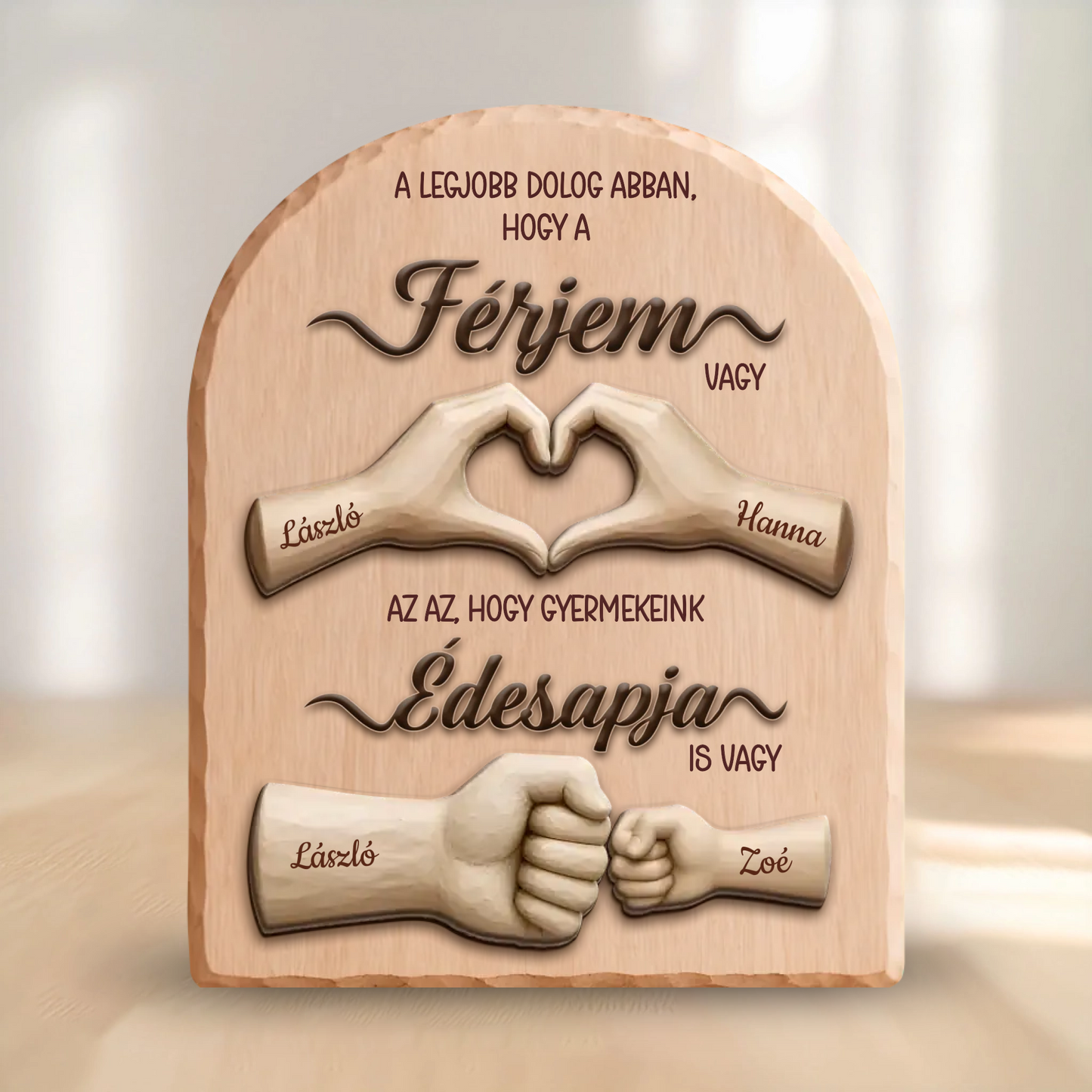 Aki Férjből Apává Vált - Egyedi Családi Fa Ajándék Apának