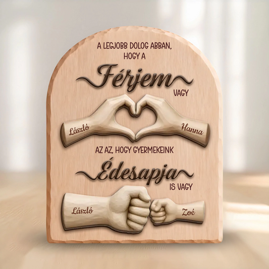 Aki Férjből Apává Vált - Egyedi Családi Fa Ajándék Apának