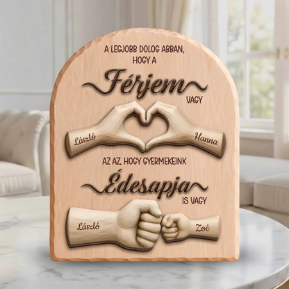 Aki Férjből Apává Vált - Egyedi Családi Fa Ajándék Apának