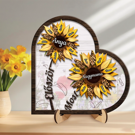 Örökké Anyu Szívében – Személyre Szabott Fa Ajándék Anyák Napjára